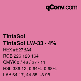 Code couleur: TintaSol - TintaSol LW-33 · 4% | qconv.com