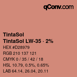 Farbcode: TintaSol - TintaSol LW-35 · 2% | qconv.com