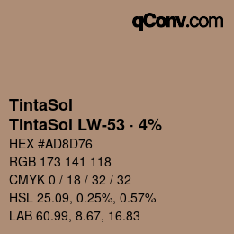 カラーコード: TintaSol - TintaSol LW-53 · 4% | qconv.com