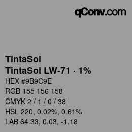 Code couleur: TintaSol - TintaSol LW-71 · 1% | qconv.com
