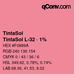 Farbcode: TintaSol - TintaSol L-32 · 1% | qconv.com