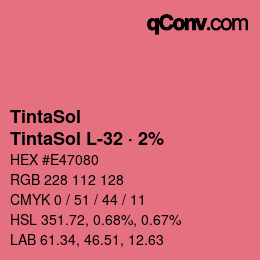 Code couleur: TintaSol - TintaSol L-32 · 2% | qconv.com