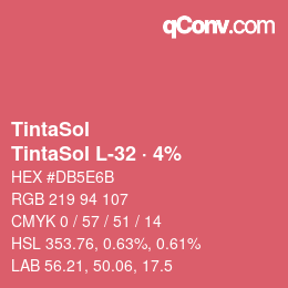 Código de color: TintaSol - TintaSol L-32 · 4% | qconv.com