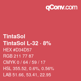 Code couleur: TintaSol - TintaSol L-32 · 8% | qconv.com