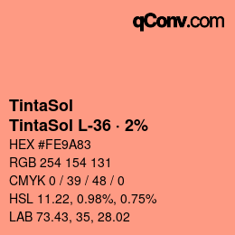 Farbcode: TintaSol - TintaSol L-36 · 2% | qconv.com