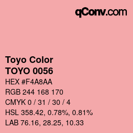 カラーコード: Toyo Color - TOYO 0056 | qconv.com