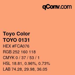 カラーコード: Toyo Color - TOYO 0131 | qconv.com