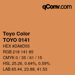 カラーコード: Toyo Color - TOYO 0141 | qconv.com