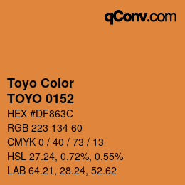 カラーコード: Toyo Color - TOYO 0152 | qconv.com