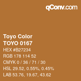 カラーコード: Toyo Color - TOYO 0167 | qconv.com