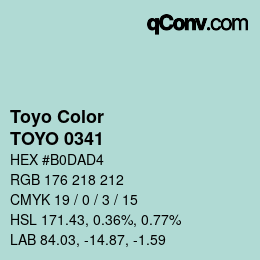 カラーコード: Toyo Color - TOYO 0341 | qconv.com