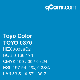カラーコード: Toyo Color - TOYO 0376 | qconv.com