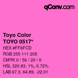 Color code: Toyo Color - TOYO 0517* | qconv.com