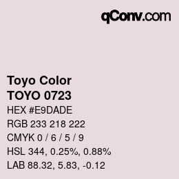 Color code: Toyo Color - TOYO 0723 | qconv.com