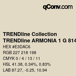 Color code: TRENDline Collection - TRENDline ARMONIA 1 G 8140 | qconv.com