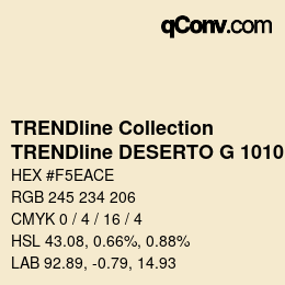 Farbcode: TRENDline Collection - TRENDline DESERTO G 1010 | qconv.com