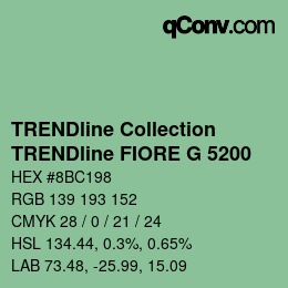 Código de color: TRENDline Collection - TRENDline FIORE G 5200 | qconv.com