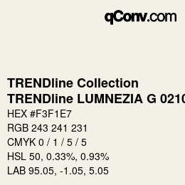 Farbcode: TRENDline Collection - TRENDline LUMNEZIA G 0210 | qconv.com