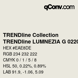 Farbcode: TRENDline Collection - TRENDline LUMNEZIA G 0220 | qconv.com