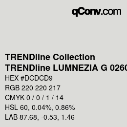 Farbcode: TRENDline Collection - TRENDline LUMNEZIA G 0260 | qconv.com