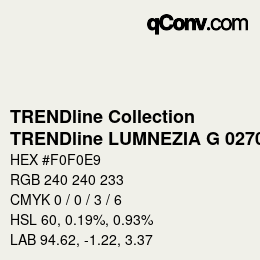 Farbcode: TRENDline Collection - TRENDline LUMNEZIA G 0270 | qconv.com