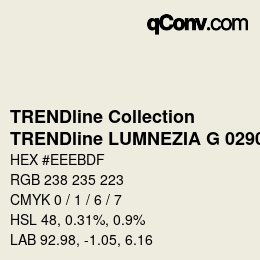 Farbcode: TRENDline Collection - TRENDline LUMNEZIA G 0290 | qconv.com