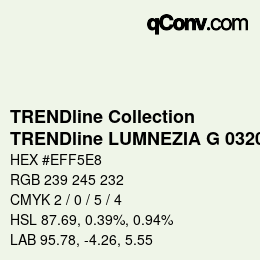 Farbcode: TRENDline Collection - TRENDline LUMNEZIA G 0320 | qconv.com