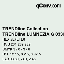 Farbcode: TRENDline Collection - TRENDline LUMNEZIA G 0330 | qconv.com