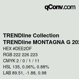 カラーコード: TRENDline Collection - TRENDline MONTAGNA G 2020 | qconv.com