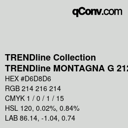 カラーコード: TRENDline Collection - TRENDline MONTAGNA G 2120 | qconv.com