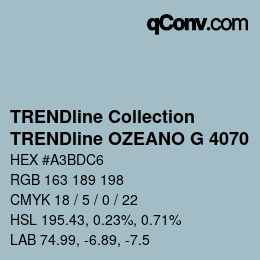 カラーコード: TRENDline Collection - TRENDline OZEANO G 4070 | qconv.com