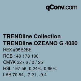 Farbcode: TRENDline Collection - TRENDline OZEANO G 4080 | qconv.com