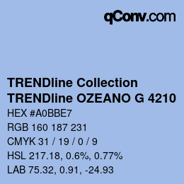 カラーコード: TRENDline Collection - TRENDline OZEANO G 4210 | qconv.com