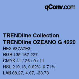 カラーコード: TRENDline Collection - TRENDline OZEANO G 4220 | qconv.com