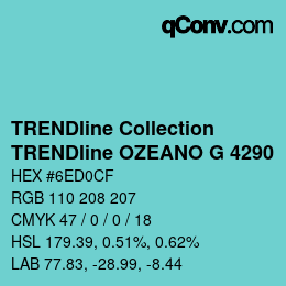 Farbcode: TRENDline Collection - TRENDline OZEANO G 4290 | qconv.com