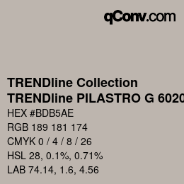 Color code: TRENDline Collection - TRENDline PILASTRO G 6020 | qconv.com