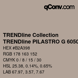 Color code: TRENDline Collection - TRENDline PILASTRO G 6050 | qconv.com