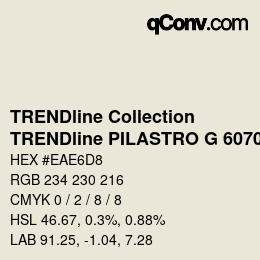 カラーコード: TRENDline Collection - TRENDline PILASTRO G 6070 | qconv.com