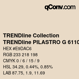 Color code: TRENDline Collection - TRENDline PILASTRO G 6110 | qconv.com