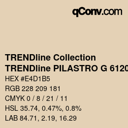 Color code: TRENDline Collection - TRENDline PILASTRO G 6120 | qconv.com