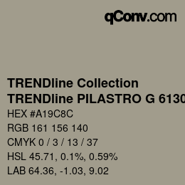 Color code: TRENDline Collection - TRENDline PILASTRO G 6130 | qconv.com