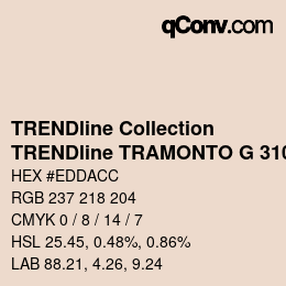 Farbcode: TRENDline Collection - TRENDline TRAMONTO G 3100 | qconv.com