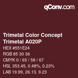 Código de color: Trimetal Color Concept - Trimetal A020P | qconv.com