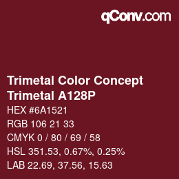 カラーコード: Trimetal Color Concept - Trimetal A128P | qconv.com