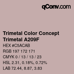 Código de color: Trimetal Color Concept - Trimetal A209F | qconv.com