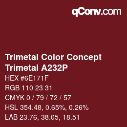 Code couleur: Trimetal Color Concept - Trimetal A232P | qconv.com