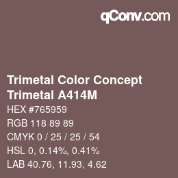 Código de color: Trimetal Color Concept - Trimetal A414M | qconv.com