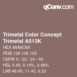 Código de color: Trimetal Color Concept - Trimetal A513K | qconv.com