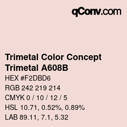 カラーコード: Trimetal Color Concept - Trimetal A608B | qconv.com