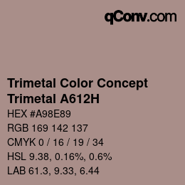 Farbcode: Trimetal Color Concept - Trimetal A612H | qconv.com